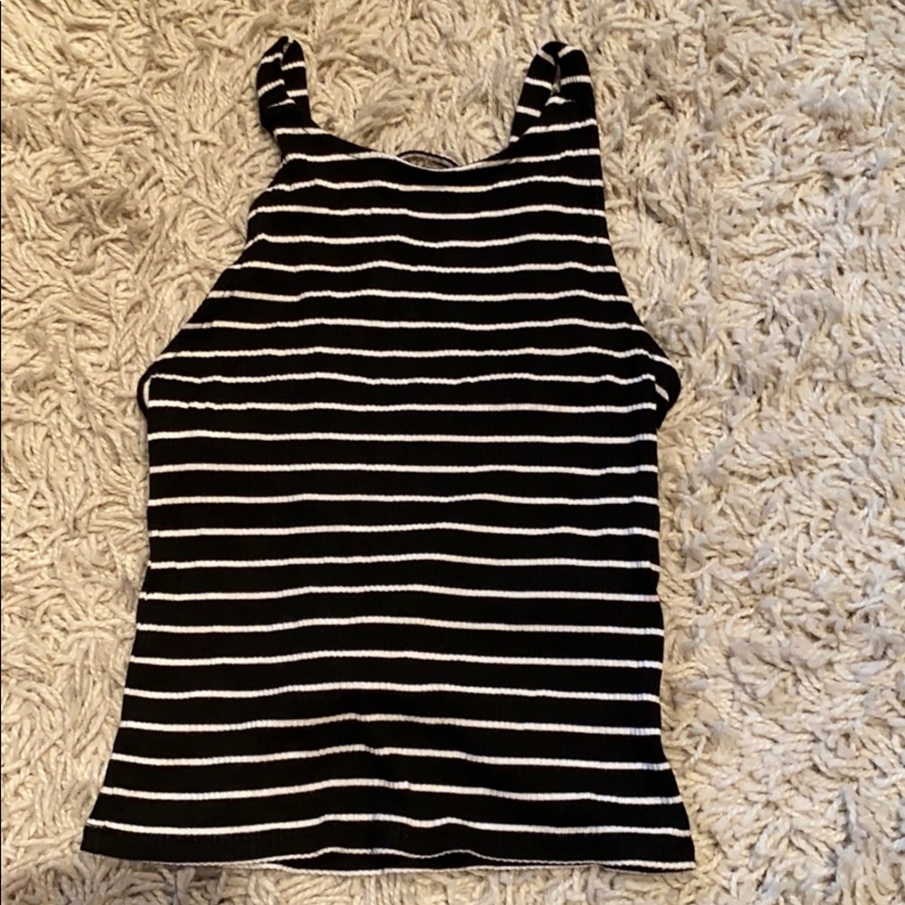 American Eagle Lace Up Back Tank